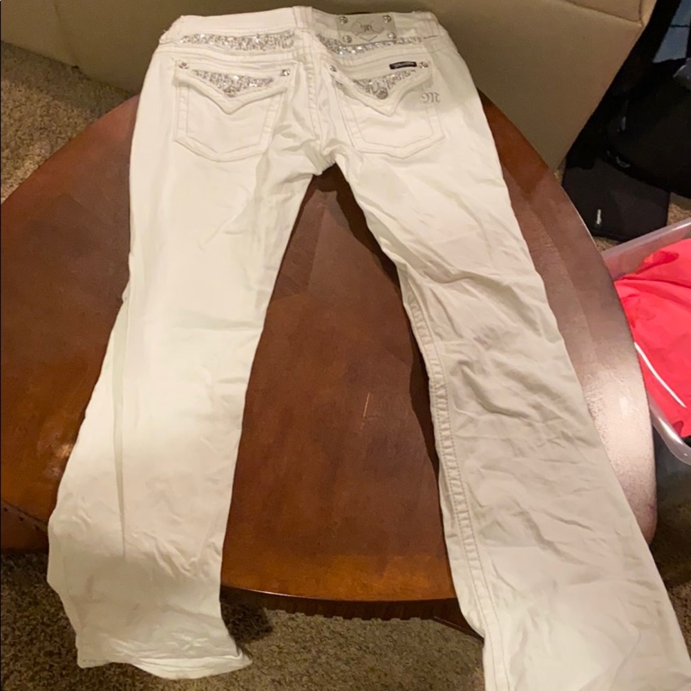 White Miss Me Jeans